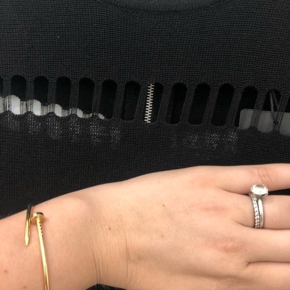 J.o.a. Short sleeve cutout Dress in Black - Picture 8 of 11